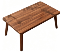 Table basse moderne en bois massif de style nordique pour salon, meubles de maison avec rangement multifonctionnel et design écologique