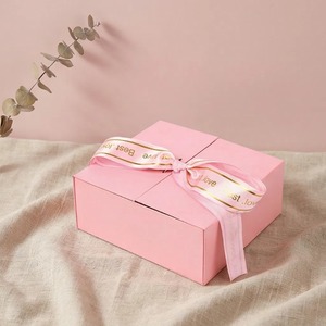 Custom Luxury Paper Packaging Magnetic <b>Gift</b> <b>Pink</b> <b>Boxes</b> with Logo - Product Image 2
