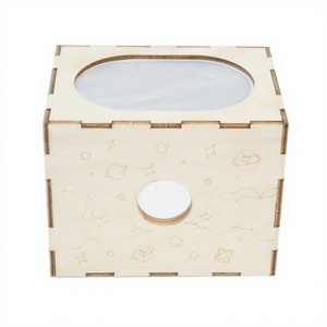Planétarium <span class=keywords><strong>Montessori</strong></span> artisanal en bois, projecteur d'étoiles, puzzle 3D, théâtre d'ombres, modèle d'apprentissage astronomique, fournisseur OEM ODM personnalisé - Product Image 1