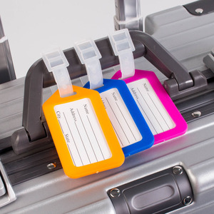 Manufacture Customized <b>Waterproof</b> Rectangle <b>Silicone</b> Luggage Tag PVC Baggage Tag - Product Image 4