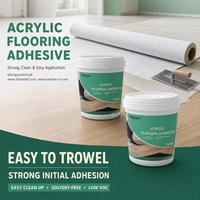 Adhésif acrylique pour revêtements de sol LVT à faible teneur en COV, 15 kg, forte adhérence initiale, colle pour collage de revêtements de sol, vente en gros