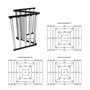 Luz de Cultivo LED <span class=keywords><strong>Quantum</strong></span> 560 de 15 Barras 1650W PF>0.95 Regulável com Conexão RJ45 em Série |   110*240cm - Product Image 6