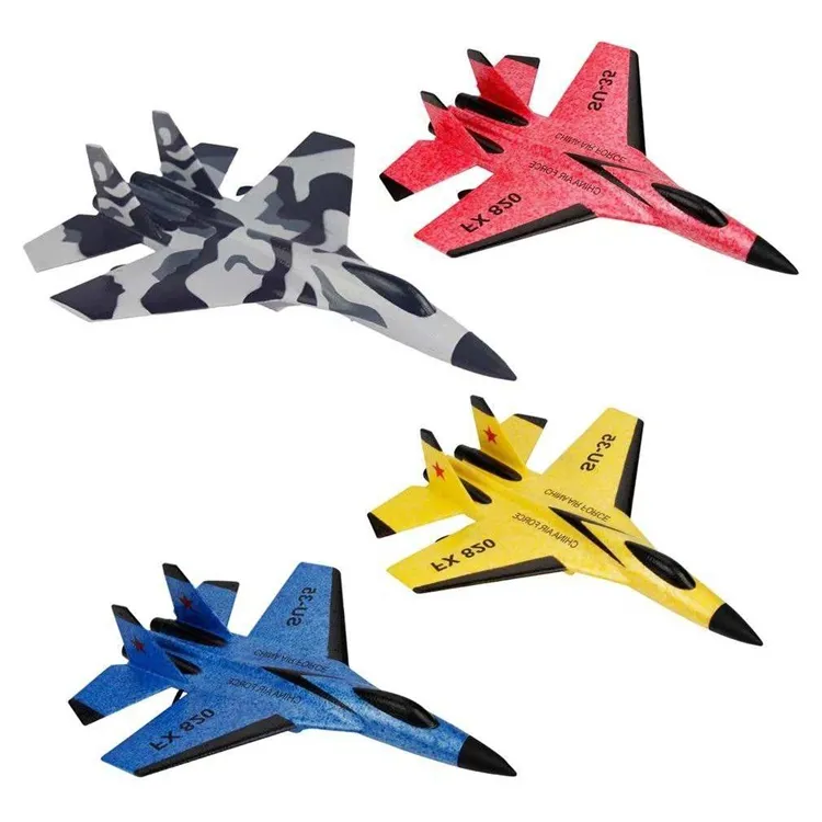 New Outdoor Children's Toy RC Aircraft Model Glider Plane Toy SU35 RC Airplane Toy 2.4G Fixed Wing EPP Foam