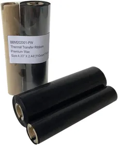 Factory Price Thermal Transfer Ribbon 105x74 110 X 74 Black Resin Ribbon For Tto Ttr Printer