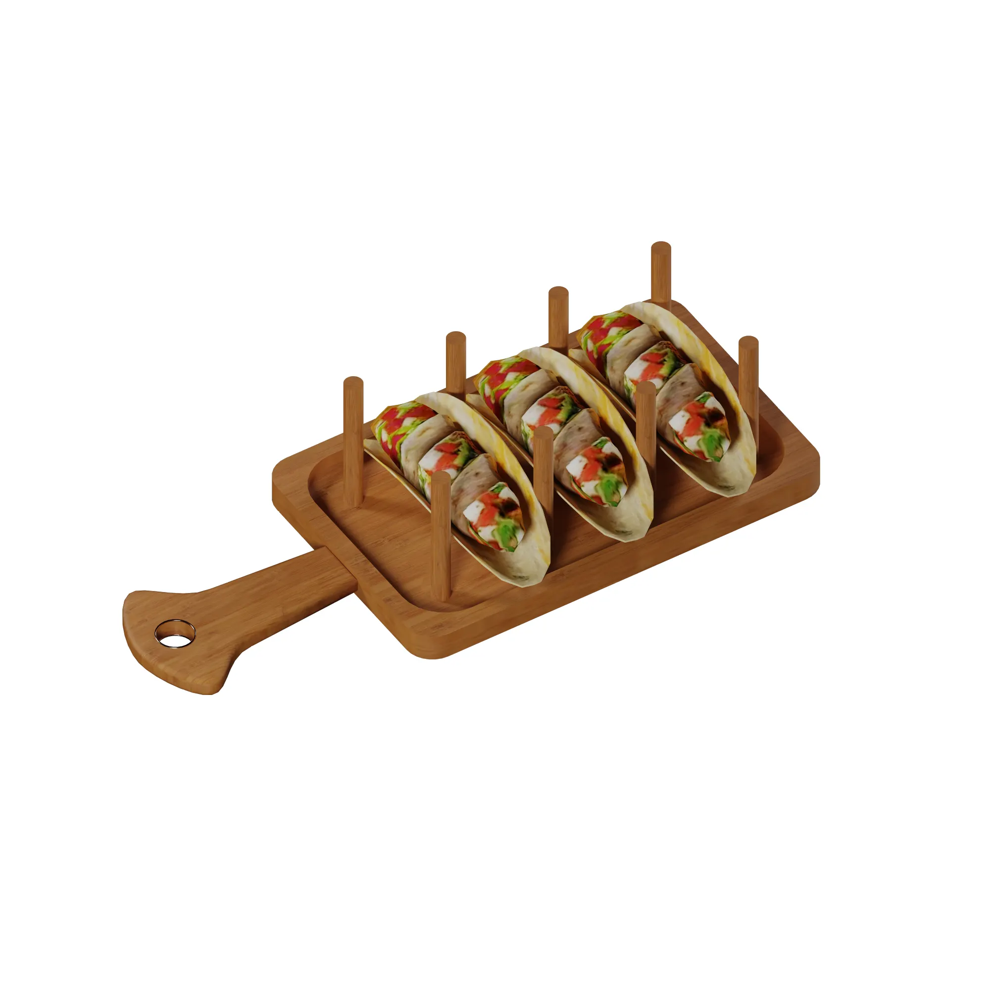 Suporte de taco para festa de cozinha, alta qualidade, personalizado, bandeja de placa de bambu