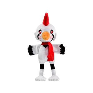 Peluche simulato <span class=keywords><strong>rosso</strong></span> coronato gru giocattolo personalizzato peluche uccello animali Zoo decorazione regalo - Product Image 2