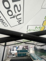 Tente de réception pliable robuste et personnalisée avec parois latérales, pour événements sportifs en plein air, promotions et salons professionnels