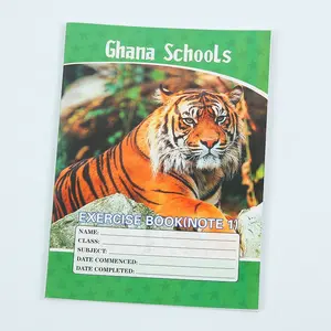 Cahier d'exercices A4 A5 B5 de haute qualité à couverture souple pour les écoles du Ghana