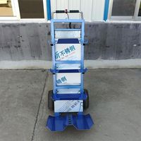 Chariot à main électrique robuste à roues pour monter les escaliers, type pneu, pour le transport de meubles et de matériaux de construction