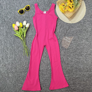 Combinaison de <span class=keywords><strong>jogging</strong></span> pour enfants, design tendance été 2022, manches courtes, vêtements pour bébés filles - Product Image 3