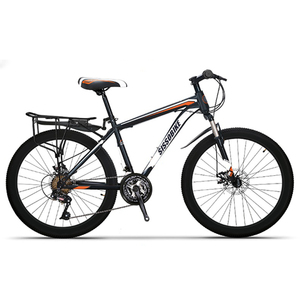 男性用26インチ21速高炭素鋼マウンテン自転車29 MTBバイクディスクブレーキ付きダブルサスペンションキャリア付き - Product Image 4