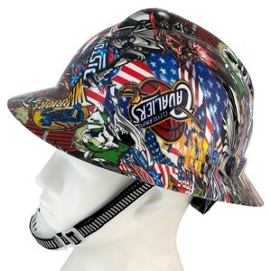 ABS بحافة كاملة البناء والرسومات الهيدروغرافية نقل القبعة الصلبة CE ANSI واقية صناعية للعمال - Product Image 2