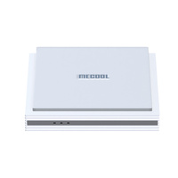 MECOOL KM2 Plus Deluxe Officiel Certifié Google Boîtier TV Android 11 4K 4 Go 32 Go Amlogic S905X4 avec WiFi6 2T2R 1000M BT 5.0
