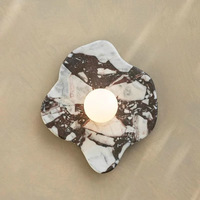 Supplier Lampu Dinding Marmer, Lampu Tidur LED, Lampu Dinding Batu Alam untuk Dekorasi Rumah, Hotel, dan Ruang Tamu