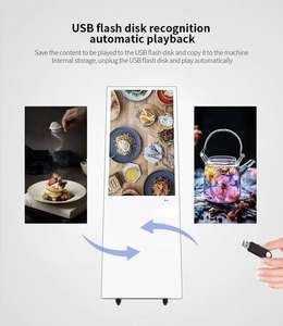 Monitor de pantalla táctil de 32-65 pulgadas, soporte LCD para aeropuerto, señalización digital independiente, pantalla de consulta y orientación - Product Image 3