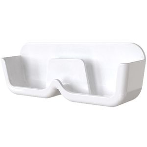 Estante de almacenamiento para gafas montado en la pared, color blanco, resistente a la presión, para escritorio, dormitorio, sala de estar - Product Image 3