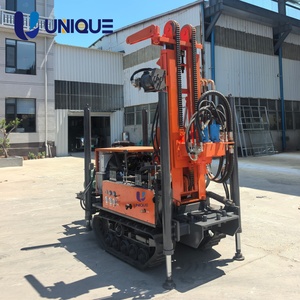 Mini-foreuse à chenilles de 160 m pour puits d'eau, machine portable de forage de puits pour l'approvisionnement en eau des fermes et des foyers - Product Image 2