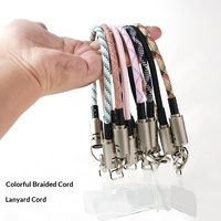 Cordon de téléphone portable tressé en métal coloré avec câble de données Type-C, prend en charge la charge rapide DP240W et le transfert de données