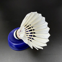 SNOWPEAK SP808 Kok Badminton profesional, kok bulu angsa 2 lapis gabus tahan lama untuk turnamen