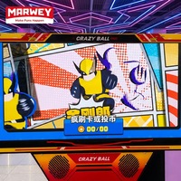 Machine d'arcade sportive à monnayeur pour deux joueurs, jeu de course de balle, pour parcs d'attractions, à partir de 6 ans