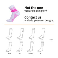 Chaussettes de compression personnalisées, chaussettes de sport à compression graduée, soutien de la voûte plantaire, antidérapantes, pour le football, évacuation de l'humidité, logo OEM, unisexe