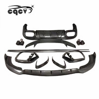 Kit carrosserie GT50 GT63 pour Mercedes Benz avec lèvre avant en fibre de carbone, diffuseur arrière, jupes latérales, aileron arrière, lifting