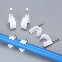 2.5/4/6/8/10mm PE Nylon câble pince fil électrique plat rond câble Clips cercle clou pince fabricant