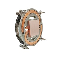 Refroidisseur de processeur personnalisé ODM 95W RGB à refroidissement liquide avec roulement fluide, fonctionnement silencieux 22dBA, en cuivre et aluminium pour boîtier d'ordinateur