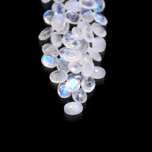 אבני חן טבעיות אבן ירח מותאמת אישית גודל צורה סגלגלה בחיתוך קבושון אבני חן רופפות באיכות גבוהה אבן ירח כחולה - Product Image 5