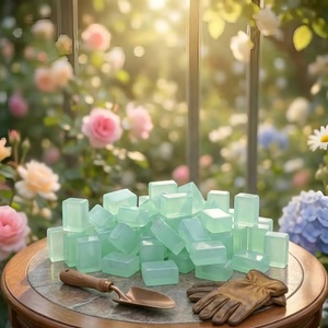 Tuiles de Mahjong en Acrylique Vert Effet Jade Personnalisées, Style Américain de Luxe Moderne, Motifs Jardin Botanique, Pliables, Écologiques, pour le Divertissement - Product Image 3