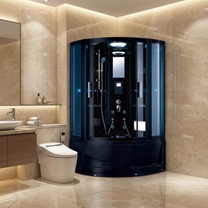 Chiuso shell bagno di vapore nero 2 persona di vapore - Product Image 2