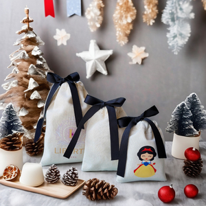 Bolsa de Algodón Personalizada con Cordón para Joyería, Recuerdos de Boda y Cumpleaños, Bolsa Protectora para Dulces, Decoración - Product Image 4