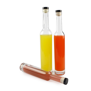 Botella de Vidrio Transparente Cilíndrica Delgada al por Mayor de 200 ml, <span class=keywords><strong>375</strong></span> ml, 500 ml con Corcho para Vino Helado y Agua con Gas - Product Image 3