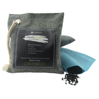 Minghui – sacs réutilisables de purification d'air, charbon de bambou en poudre, charbon actif 200G Agent auxiliaire chimique noir