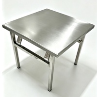 Ensemble complet de mobilier de repas d'extérieur pliable en acier inoxydable : table et chaises de voyage, tabourets pour patio, jardin, pique-nique, restaurant