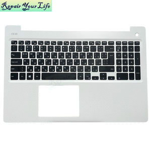 Teclado de ordenador portátil BG búlgaro WB <span class=keywords><strong>Sevilla</strong></span> para Dell G3 3579 0FFNRP 078T3W con reposamanos blanco sin retroiluminación - Product Image 2