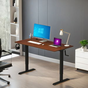 Muebles de oficina para el hogar, escritorio de oficina Manual, elevación manual y altura de caída, mesa ajustable, PC, portátil, escritorio de ordenador de pie - Product Image 1