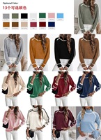 Pull en maille à col roulé pour femme, coupe classique, avec dentelle, haut chaud et doux, idéal pour l'automne/le printemps, décontracté, simple, anti-boulochage