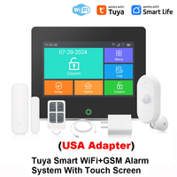 Alarme anti-intrusion intelligente Tuya WiFi/GSM avec écran tactile, liaison sans fil 433 MHz, alarme forte 90 dB pour maison et commerce