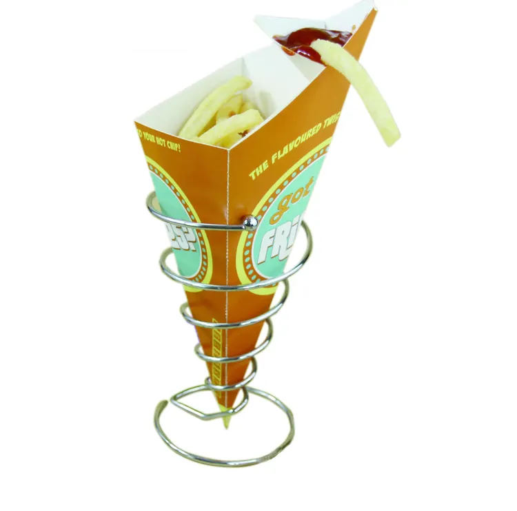 kraft package paper cone for fries