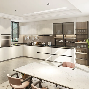 CBMmart Modern Kitchen Furniture Custom Luxury Glossy <strong>Door</strong> Board Modular Wall Cupboard Kitchen Cabinet - Product Image 6