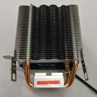 Ventilateur de refroidissement CPU RGB avec 2 caloducs et dissipateur à roulement fluide, faible bruit, pour sockets LGA1700/1200 Intel, pour boîtier d'ordinateur