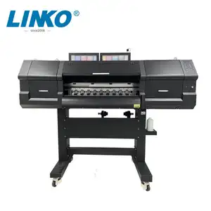 Linko Mejor Precio de alta calidad DTF impresora 60cmA2 i3200 4 cabezales de impresión 8 colores DTF máquina de impresión para camiseta impresión de inyección de tinta