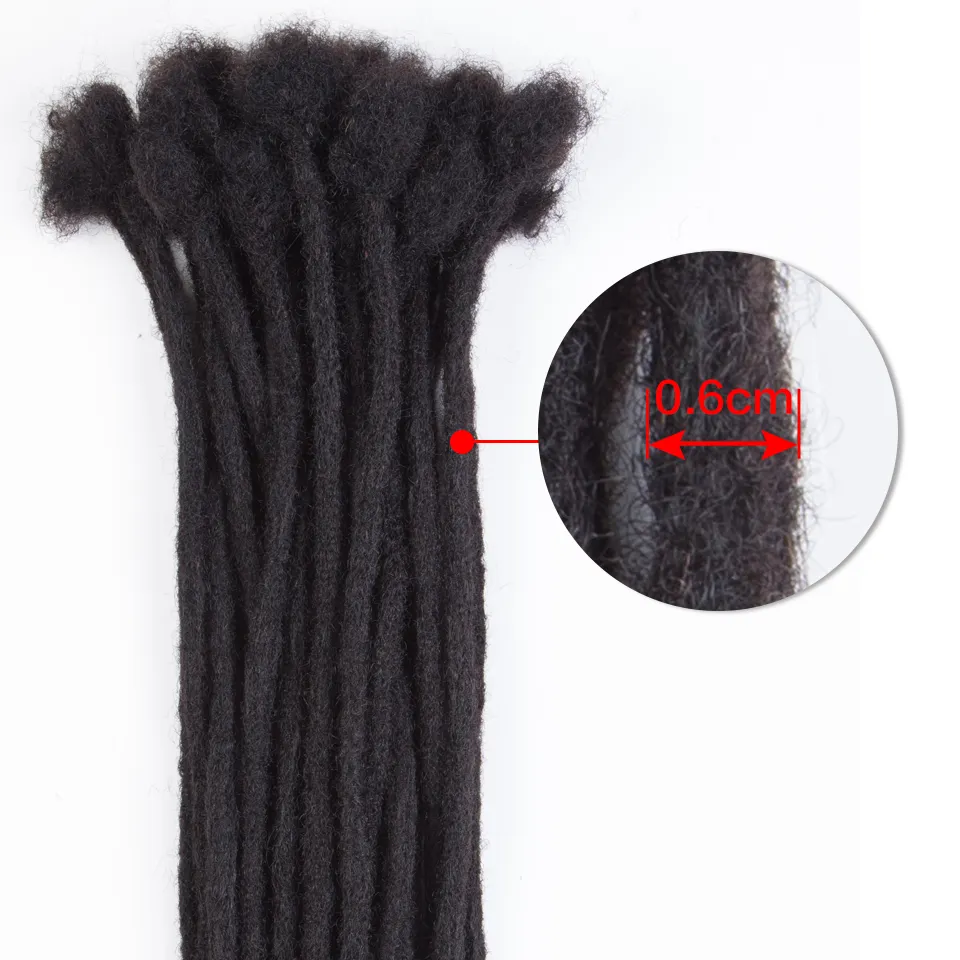 Styleicon Dreadlocks 100% cheveux humains, Afro serré, cheveux humains crépus en vrac pour tresses torsadées, Extensions de cheveux humains, 20/40/60 brin/lot