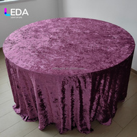 Nappe en tissu LEDA de haute qualité, réutilisable, moderne, multicolore, en velours diamant brillant, en PE, personnalisable pour la décoration de mariage