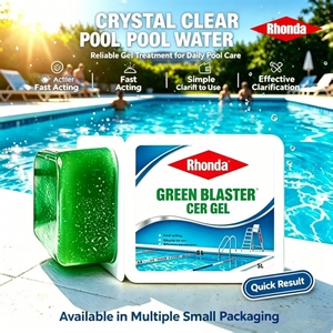 Gel Clarificador Fácil de Usar Rhondachem, Paquete Pequeño, Gel para Agua Clara, Floculación Rápida, Producto Químico para Purificación de Agua de Piscina - Product Image 3