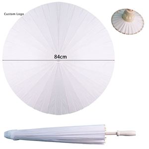Parasol en papier couleur unie inspiré des fées, diamètre 84 cm, pour cadeaux personnalisés - Product Image 1