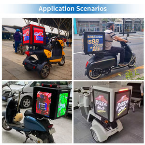 Affichage publicitaire LED personnalisable P3 IP65 pour la livraison de nourriture à moto et l'utilisation dans les centres commerciaux - Product Image 6