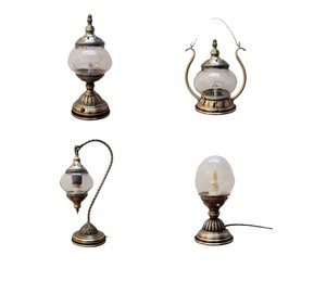 Türkische DIY Eisen Mosaik Tisch lampe mit LED mediterranem Design für Eltern-Kind-Aktivitäten - Product Image 1