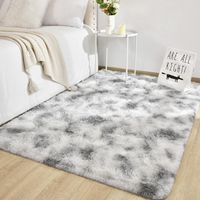 Tapis de sol transfrontalier en peluche à poils longs, tie-dye, lavable en machine, pour bureau, salon, chambre à coucher, chevet, modèle couverture